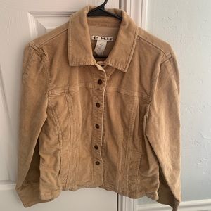 M, tan corduroy jacket
